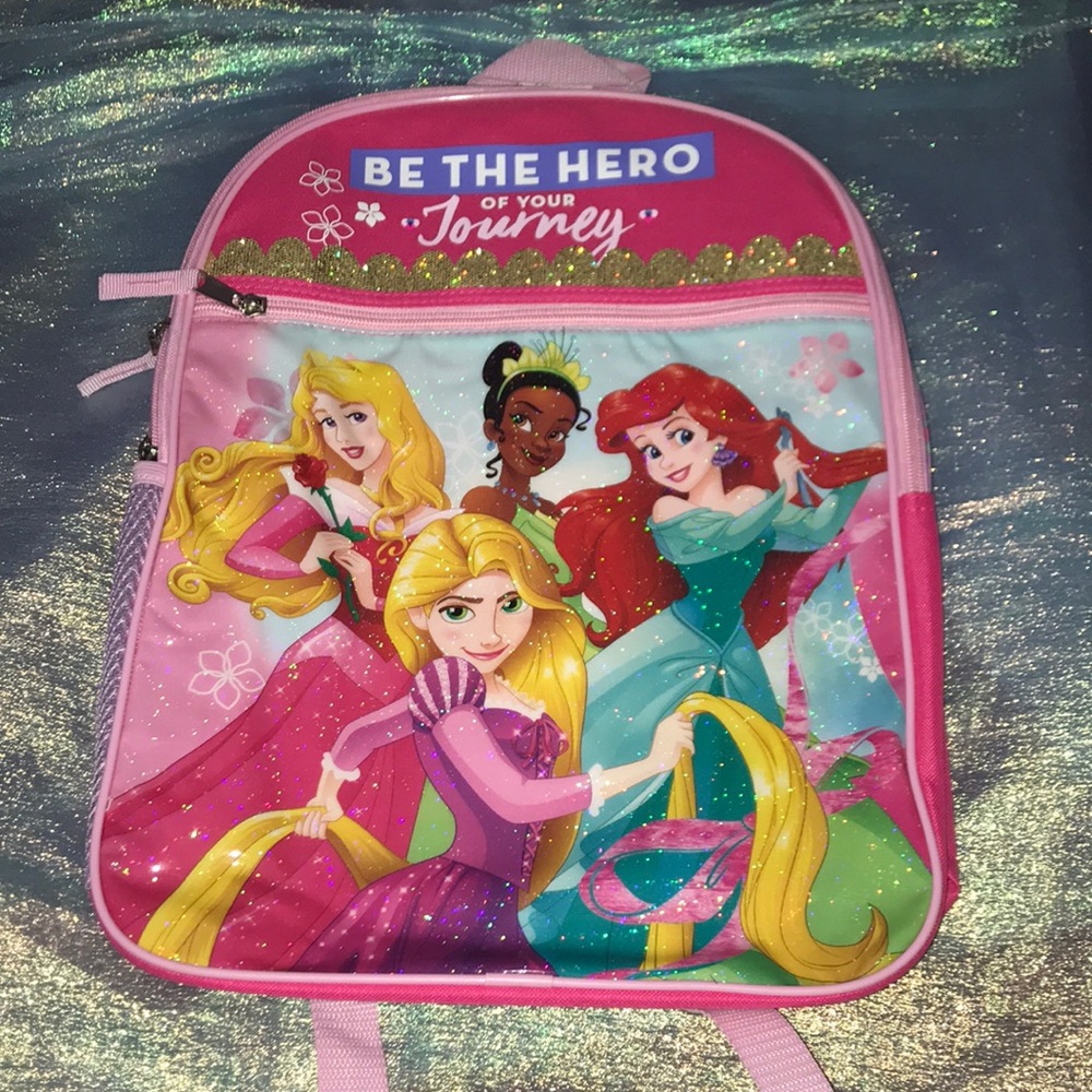 3/$25 Disney Princesses Bioworld Holographic Backpack